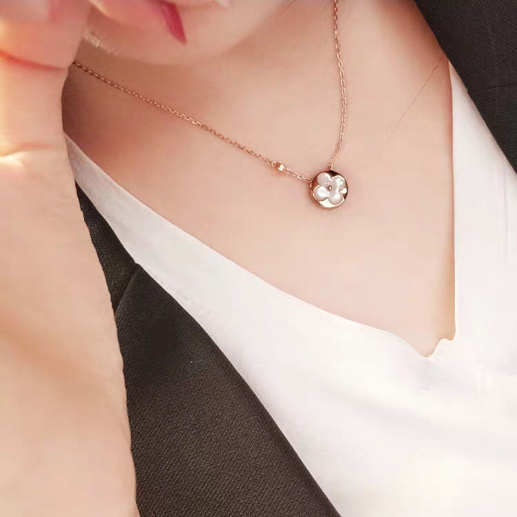[Love Lucky]SUN MOP GOLD 1 DIAMOND NECKLACE