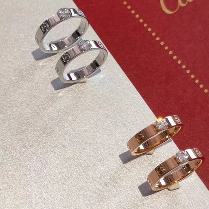 [Love Lucky]LOVE RING 3.6MM 1 BIG DIAMOND
