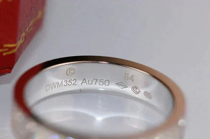 [Love Lucky]LOVE RING 3.6MM DIAMOND PAVED