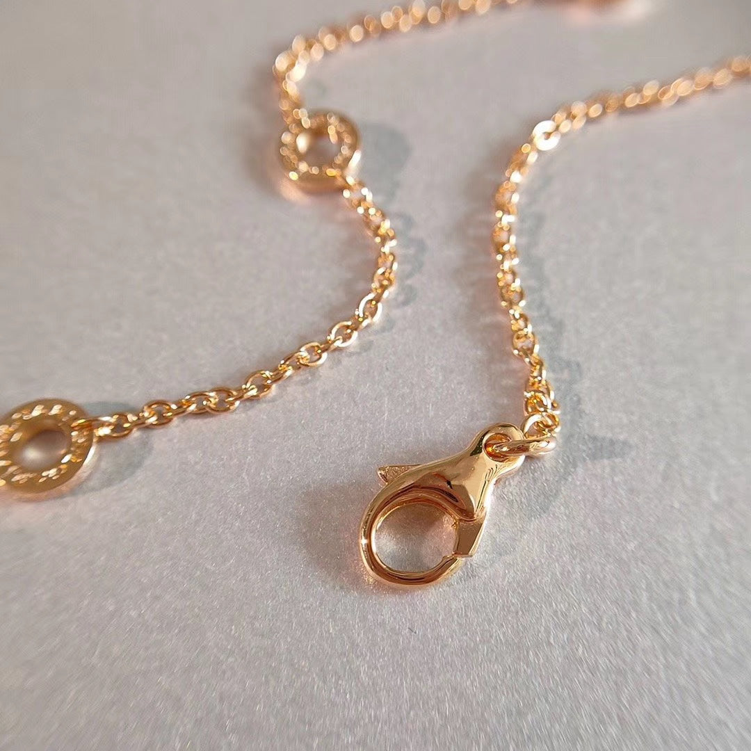 [Love Lucky]ZERO 1 NECKLACE PINK GOLD