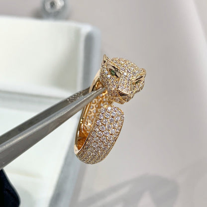 [Love Lucky]PANTHERE PINK GOLD DIAMOND RING