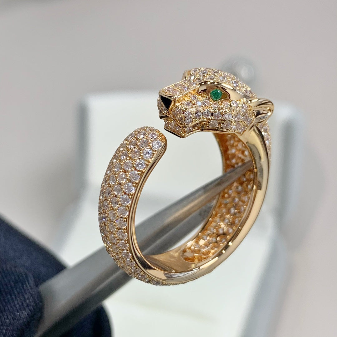 [Love Lucky]PANTHERE PINK GOLD DIAMOND RING