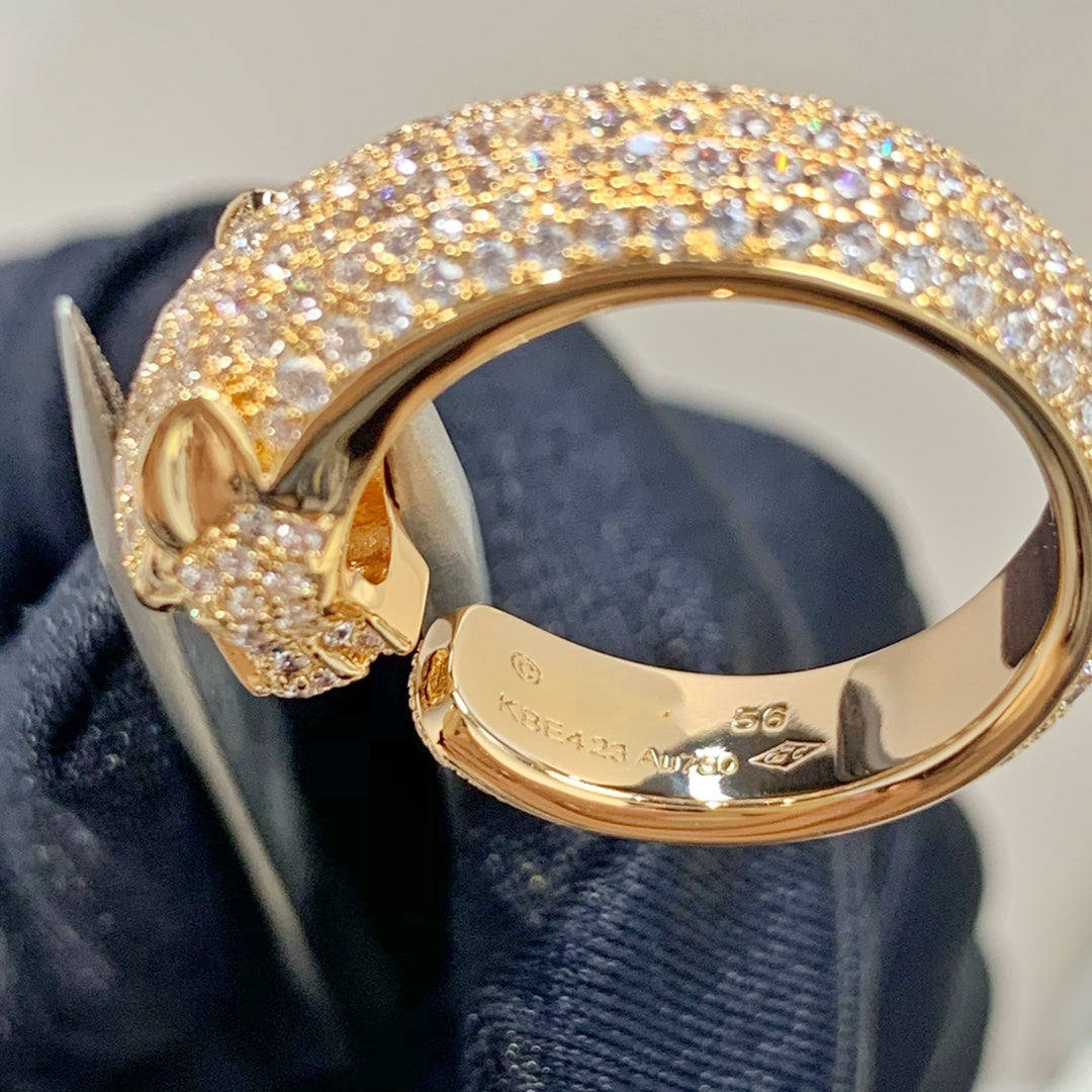 [Love Lucky]PANTHERE PINK GOLD DIAMOND RING
