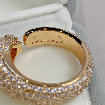 [Love Lucky]PANTHERE PINK GOLD DIAMOND RING