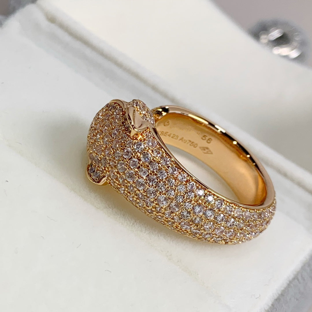 [Love Lucky]PANTHERE PINK GOLD DIAMOND RING