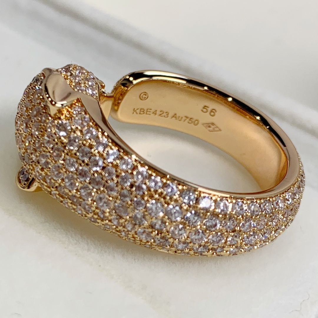 [Love Lucky]PANTHERE PINK GOLD DIAMOND RING