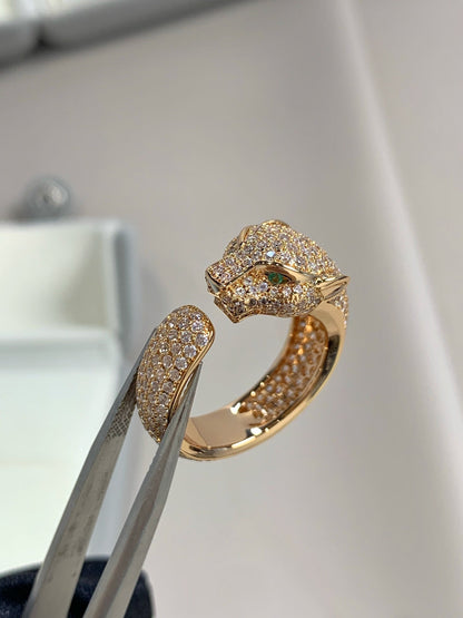 [Love Lucky]PANTHERE PINK GOLD DIAMOND RING