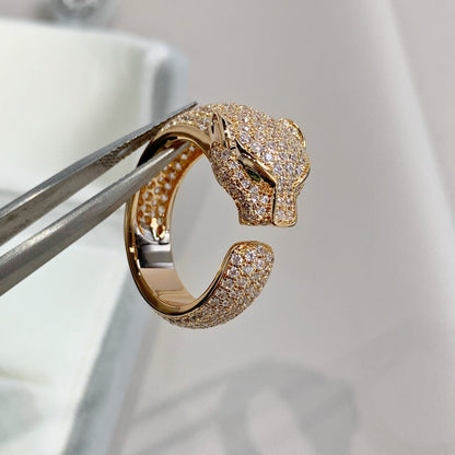 [Love Lucky]PANTHERE PINK GOLD DIAMOND RING