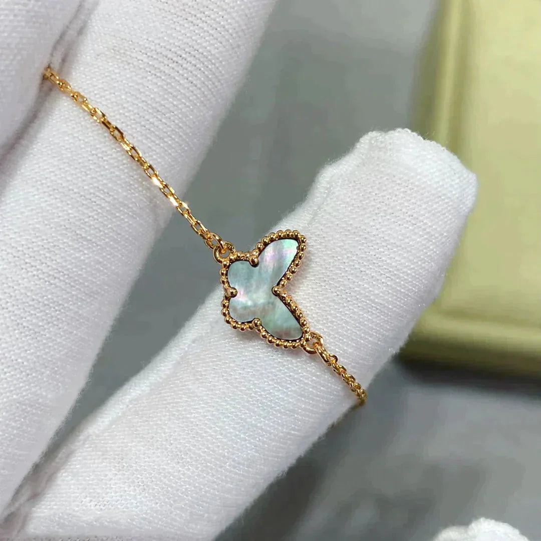 [Love Lucky]BUTTERFLY DARK MOP BUTTERFLY BRACELET