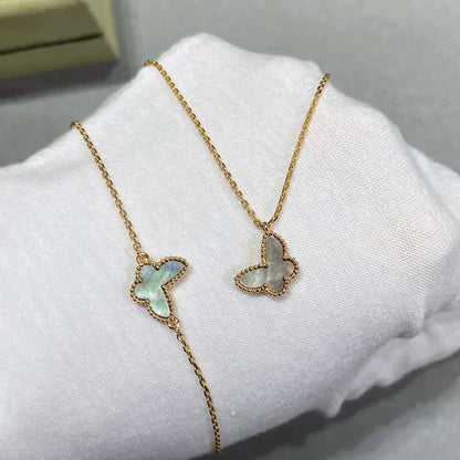 [Love Lucky]BUTTERFLY DARK MOP BUTTERFLY BRACELET