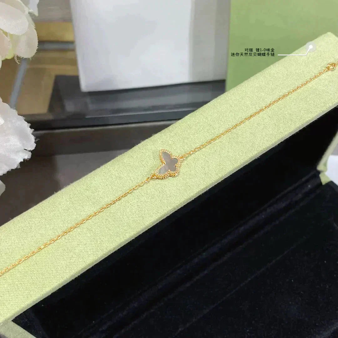 [Love Lucky]BUTTERFLY DARK MOP BUTTERFLY BRACELET