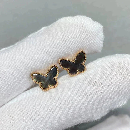 [Love Lucky]BUTTERFLY DARK MOP  EARRINGS
