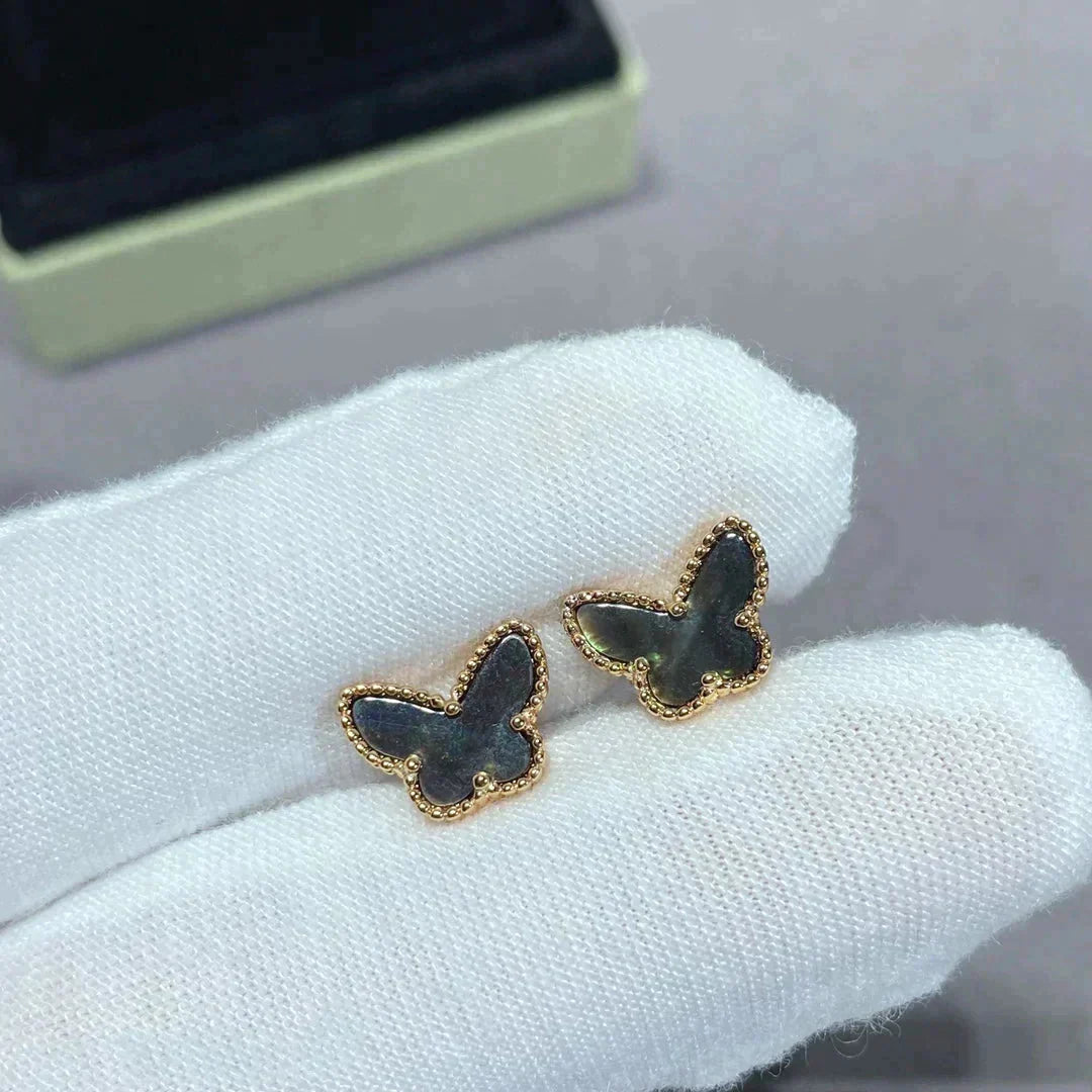 [Love Lucky]BUTTERFLY DARK MOP  EARRINGS