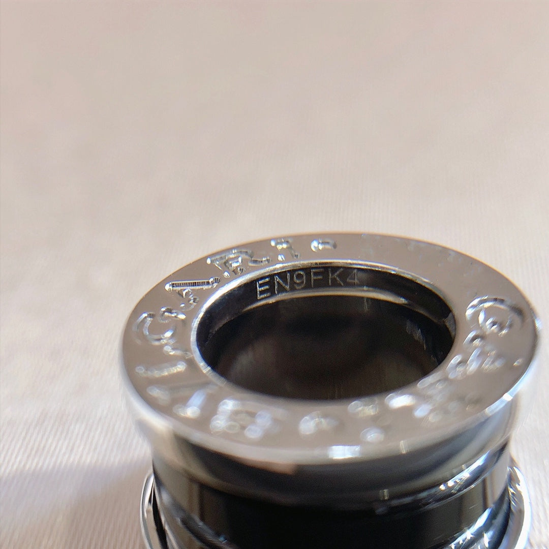 [Love Lucky]ZERO 1 BLACK CERAMIC SILVER NECKLACE