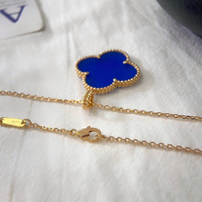 [Love Lucky]CLOVER 25MM NECKLACE TURQUOISE ROSE GOLD