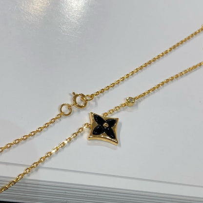 [Love Lucky]STAR BLACK MOP NECKLACE