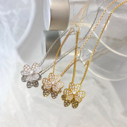 [Love Lucky]FLOWER DIAMOND NECKLACE