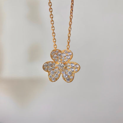 [Love Lucky]FLOWER DIAMOND NECKLACE