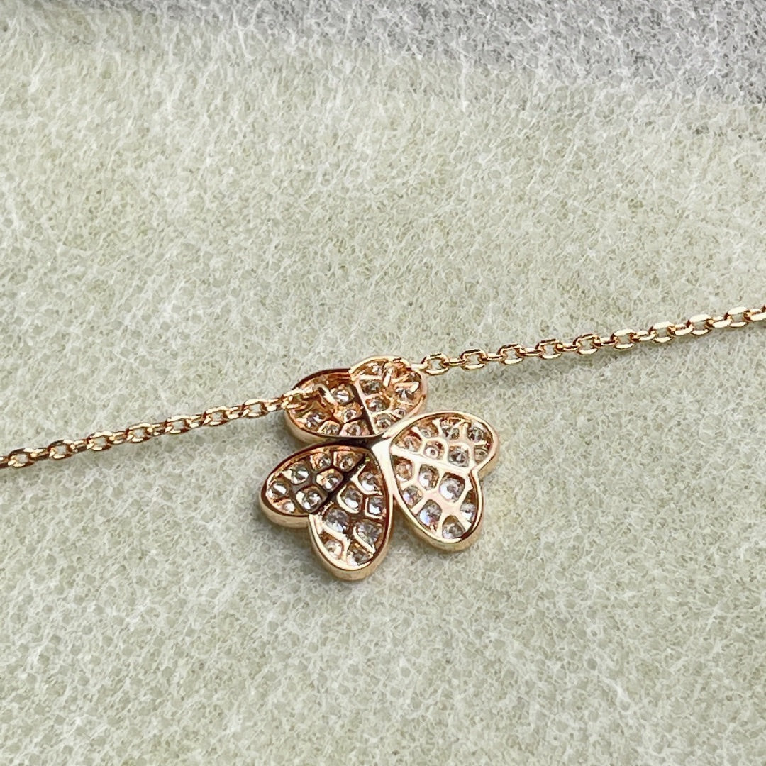 [Love Lucky]FLOWER DIAMOND NECKLACE