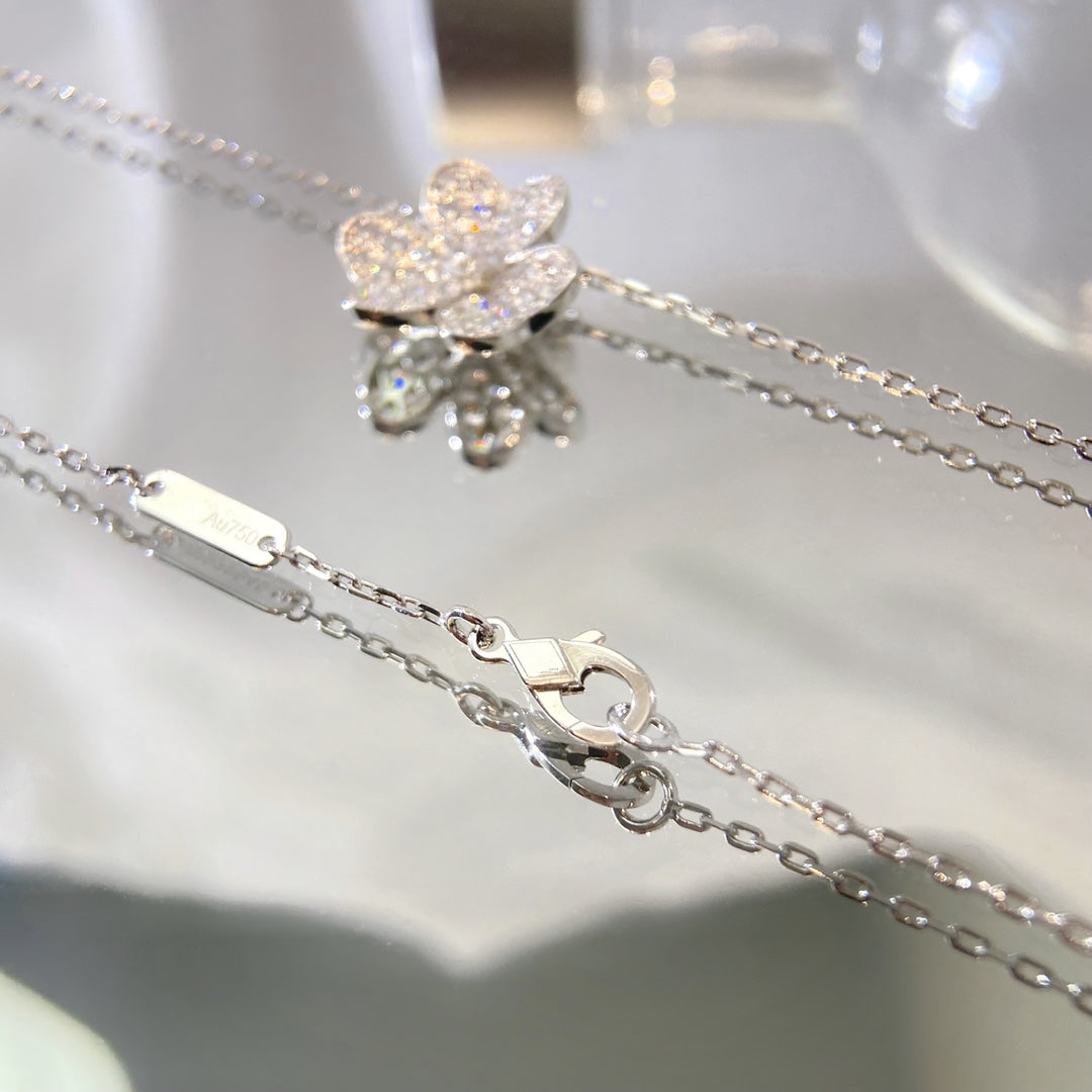 [Love Lucky]FLOWER DIAMOND NECKLACE