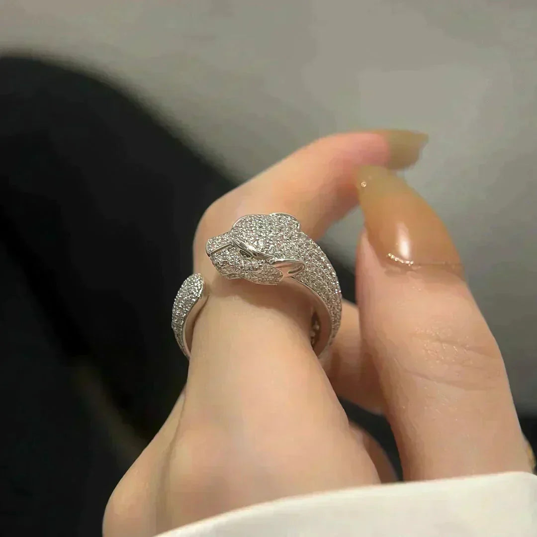 [Love Lucky]PANTHERE 5.5MM ALL DIAMOND RING