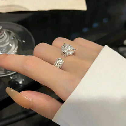[Love Lucky]PANTHERE 5.5MM ALL DIAMOND RING