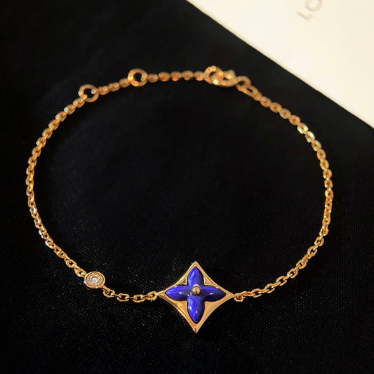 [Love Lucky]COLOR STAR PINK GOLD DIAMOND BRACELET