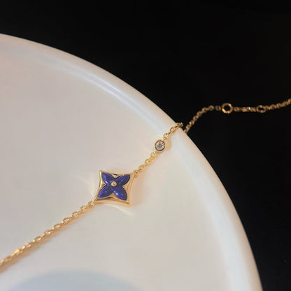[Love Lucky]COLOR STAR PINK GOLD DIAMOND BRACELET