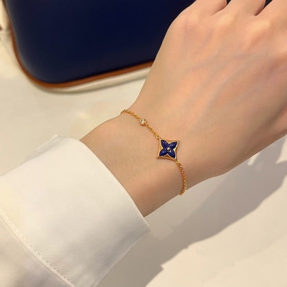 [Love Lucky]COLOR STAR PINK GOLD DIAMOND BRACELET