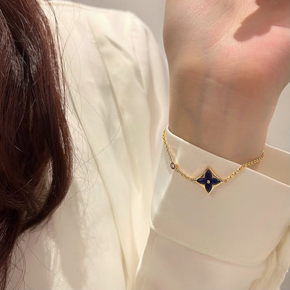 [Love Lucky]COLOR STAR PINK GOLD DIAMOND BRACELET