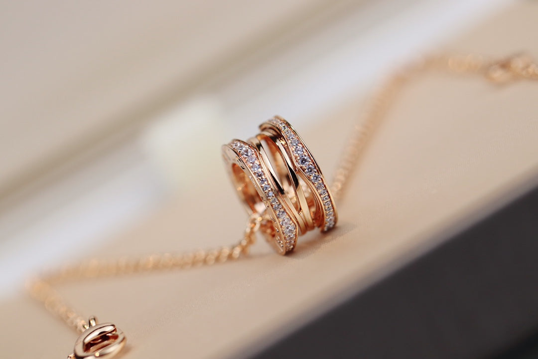 [Love Lucky]ZERO 1 PINK GOLD NECKLACE