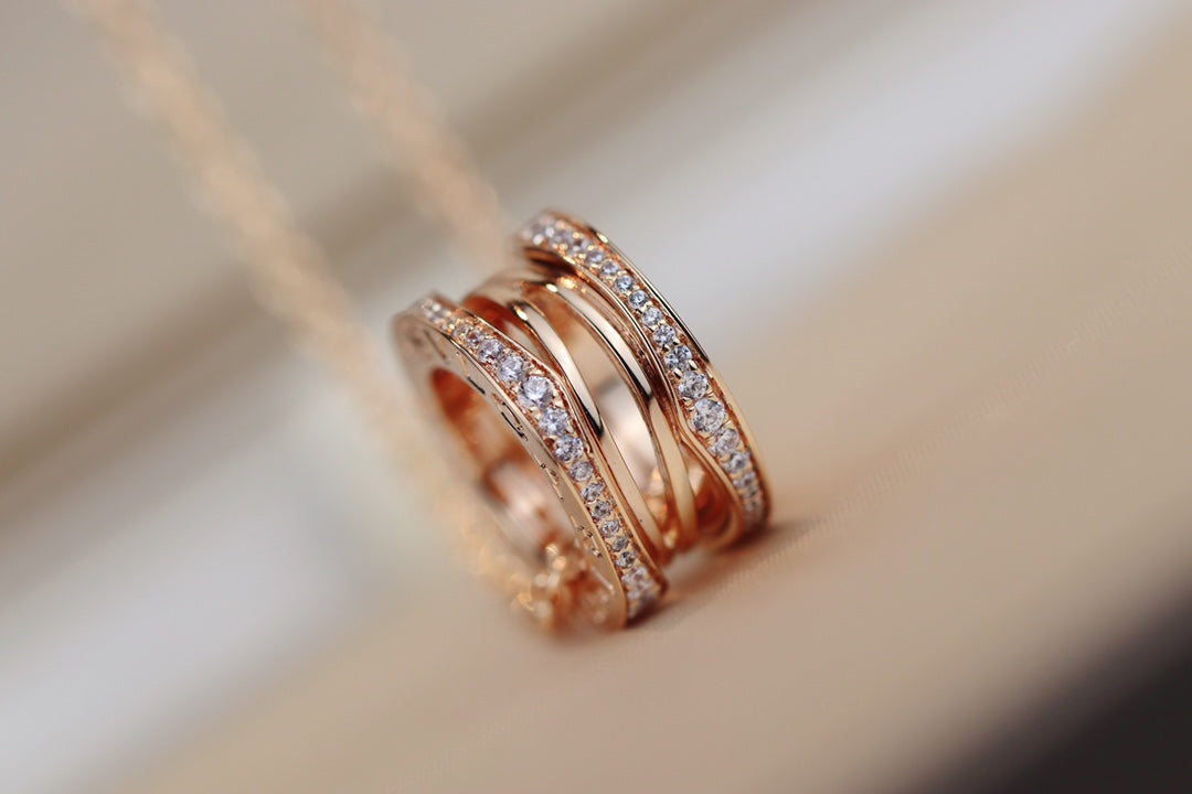 [Love Lucky]ZERO 1 PINK GOLD NECKLACE