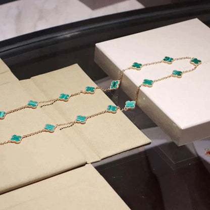 [Love Lucky]CLOVER 20 MOTIFS MALACHITE GOLD