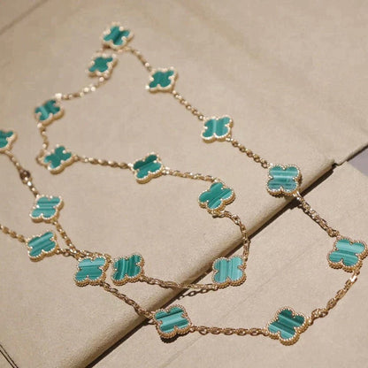 [Love Lucky]CLOVER 20 MOTIFS MALACHITE GOLD