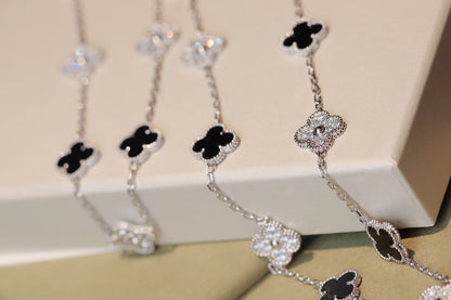 [Love Lucky]CLOVER 20 MOTIFS ONYX DIAMOND SILVER
