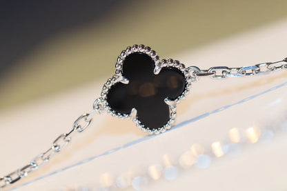 [Love Lucky]CLOVER 20 MOTIFS ONYX DIAMOND SILVER