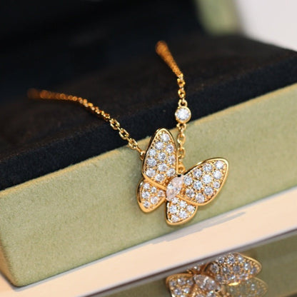 [Love Lucky]BUTTERFLY DIAMOND NECKLACE