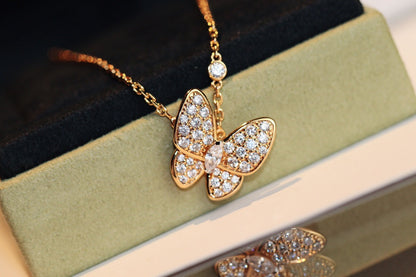 [Love Lucky]BUTTERFLY DIAMOND NECKLACE