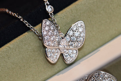 [Love Lucky]BUTTERFLY DIAMOND NECKLACE
