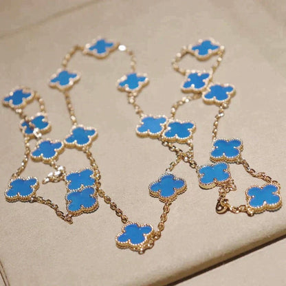 [Love Lucky]CLOVER 20 MOTIFS TURQUOISE GOLD