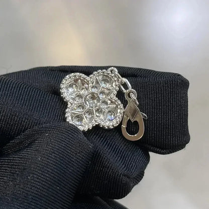[Love Lucky]CLOVER 5 MOTIFS  DIAMOND BRACELET SILVER