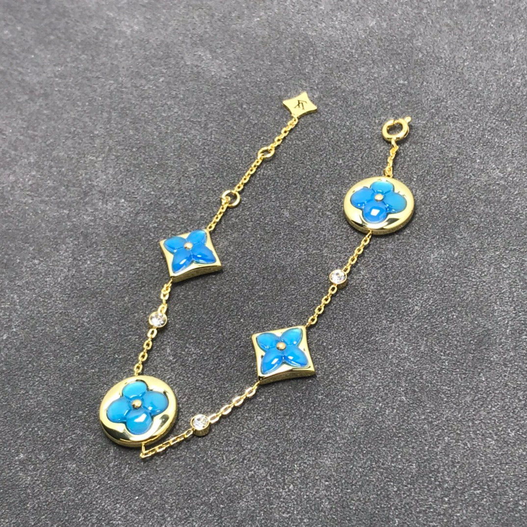[Love Lucky]STAR AND SUN TURQUOISE 4 MOTIFS 3 DIAMONDS