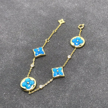 [Love Lucky]STAR AND SUN TURQUOISE 4 MOTIFS 3 DIAMONDS