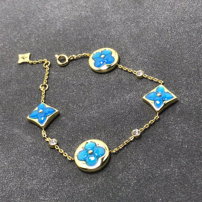 [Love Lucky]STAR AND SUN TURQUOISE 4 MOTIFS 3 DIAMONDS