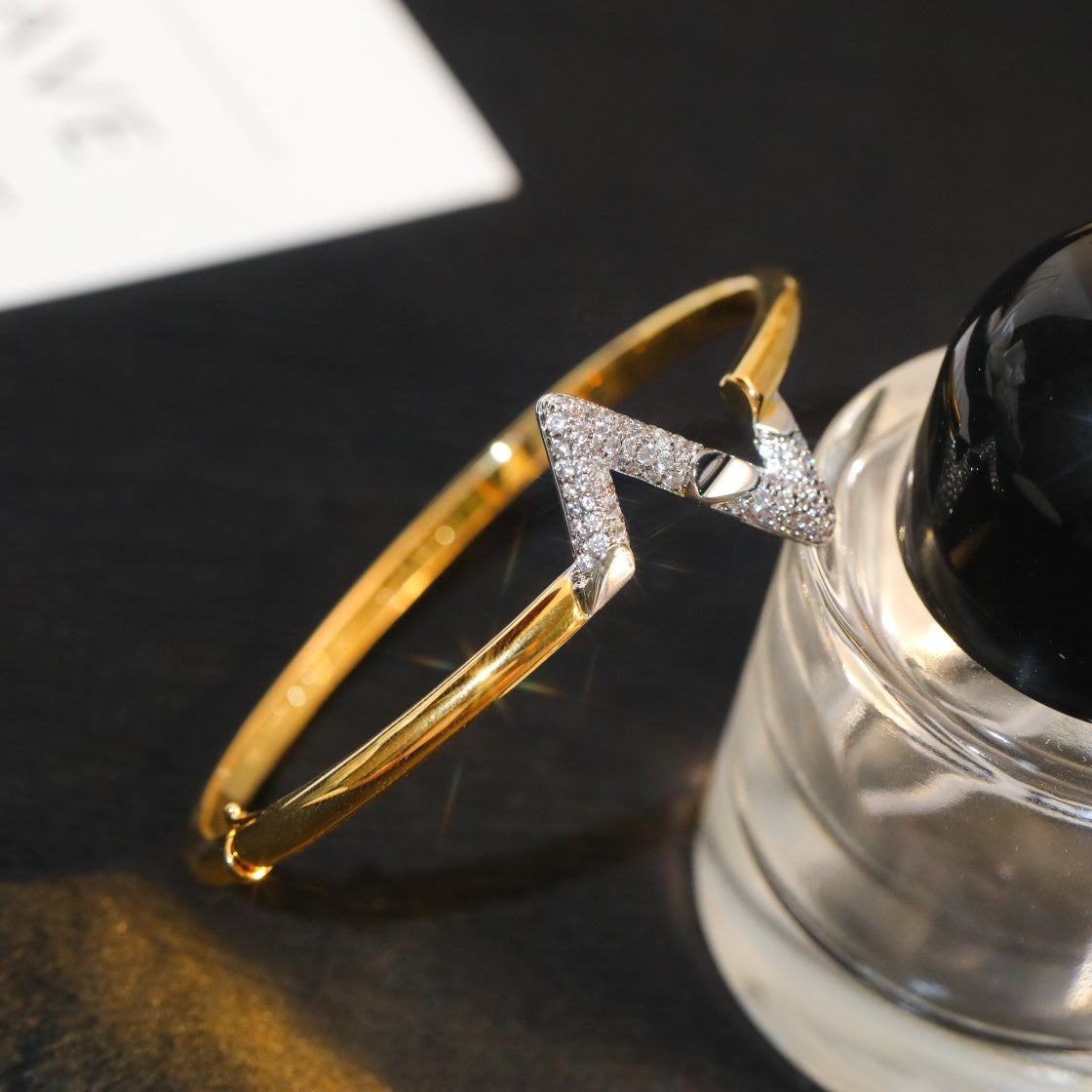 [Love Lucky]VOLTE UPSITE DOWN GOLD DIAMOND BRACELET