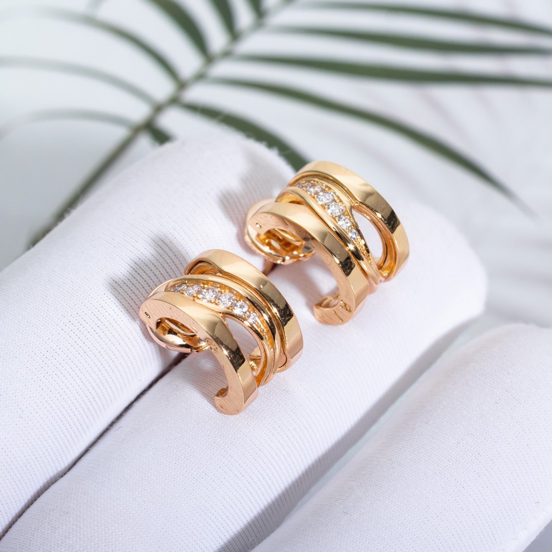 [Love Lucky]ZERO 1 PINK GOLD DIAMONDS EARRINGS