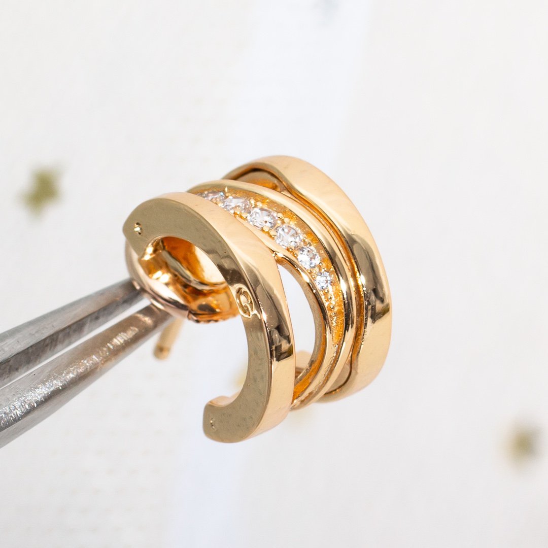 [Love Lucky]ZERO 1 PINK GOLD DIAMONDS EARRINGS
