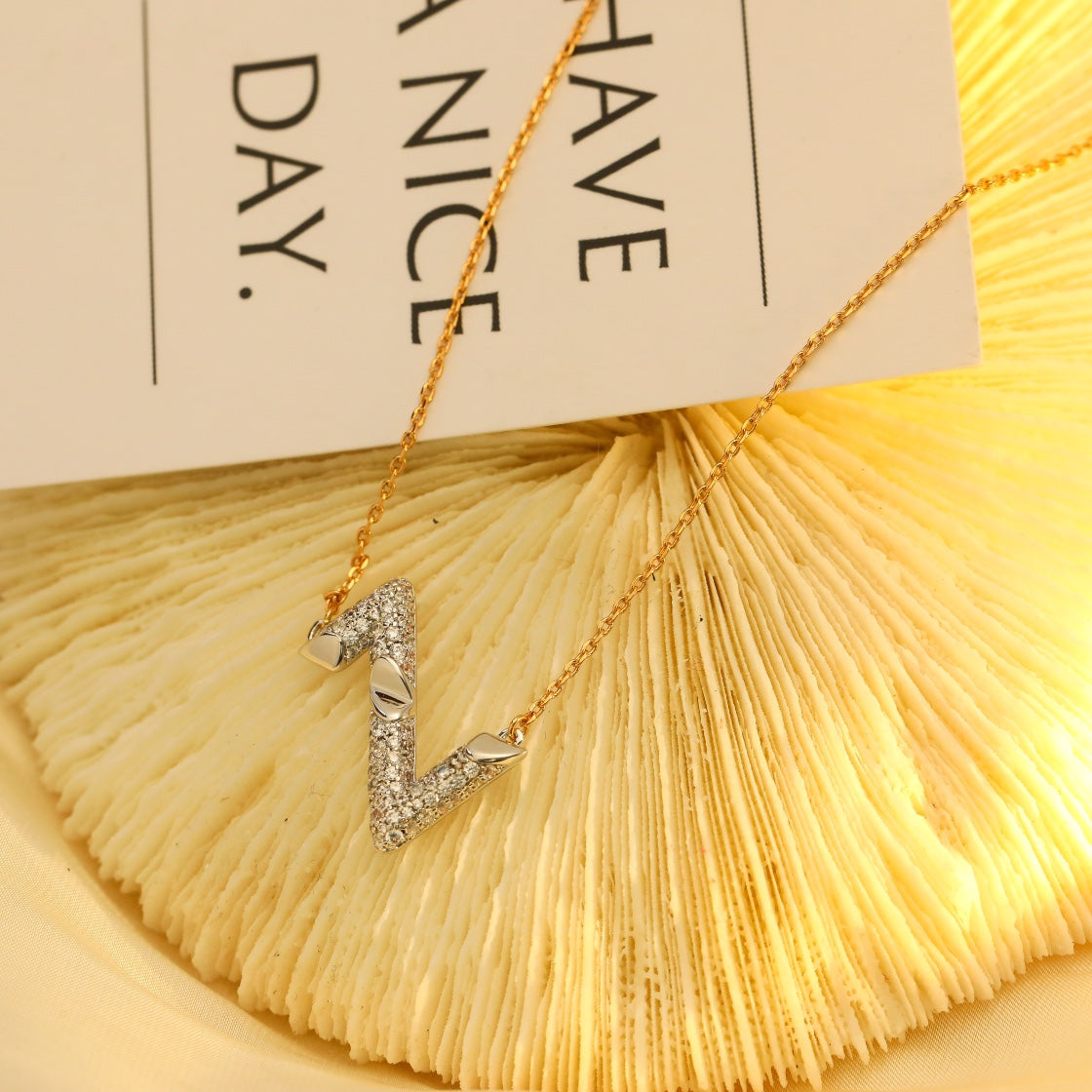 [Love Lucky]VOLT SILVER DIAMOND PEDANT NECKLACE