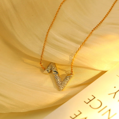 [Love Lucky]VOLT SILVER DIAMOND PEDANT NECKLACE