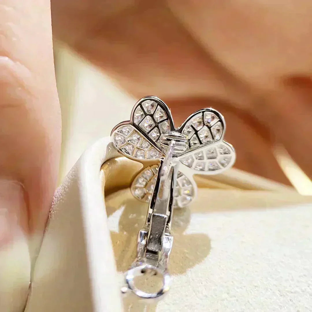[Love Lucky]CLOVER COMOS DIAMOND EARRINGS SILVER